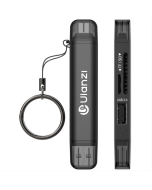 Leitor de Cartão Ulanzi USB e USB-C 3 em 1 para SD, Micro SD, SDHC e SDXC – Compatível com PC e Celular, Transferência Rápida e Design Compacto