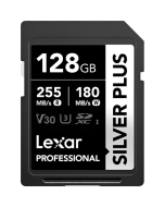 Cartão de Memória SDXC Lexar Professional Silver Plus 128GB UHS-I 205MB/s