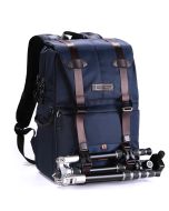 Mochila K&F Concept Urban Wander 01 20L – para Câmera, Notebook 15,6" e Tripé (Azul Escuro)