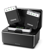 Microfone Wireless Ulanzi AM18 U-Mic – Lapela Dupla, Compatível com Celular e Câmera