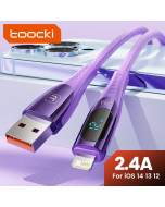 Cabo de Carregamento Toocki para iPhone – Display Integrado para Monitoramento de Voltagem e Corrente
