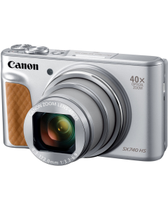 Câmera Canon PowerShot SX740 HS, Zoom 40x, Wi-Fi, 4k - Prata 