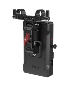 Placa Adaptadora de Bateria SmallRig V-Mount com Braçadeira de Haste LWS de 15mm e Braço Ajustável
