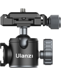 Cabeça Esférica Ulanzi U-80L – Ball Head com Placa Arca, Sapata Fria Lateral e Rotação 360°