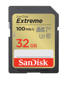 Cartão de Memória SDHC SanDisk Extreme 32GB UHS-I 100MB/s