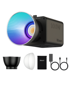 Luz de Vídeo LED Ulanzi ML100RGB 100W RGB COB  – Potente, Portátil e Versátil