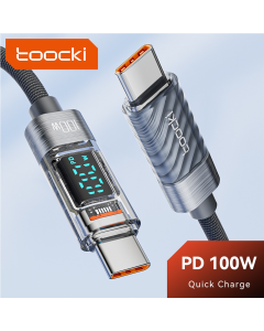 Cabo USB Tipo C Toocki para Xiaomi e Samsung – Alta Velocidade de Carregamento