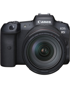 Câmera Canon EOS R5 Mirrorless 8k com lente 24-105mm f/4 L IS USM