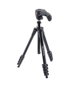 Tripé Manfrotto Compact Action MKCOMPACTACN - Capacidade até 2kg