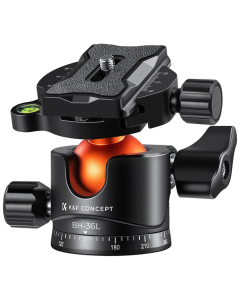 Cabeça para Tripé K&F Concept BH-36L com Capacidade de 16 kg – Alta Resistência