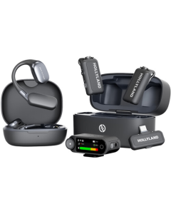 Microfone Wireless Hollyland LARK MAX 2 Duo Ultimate Combo para Câmeras e Dispositivos Móveis