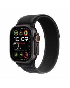 Apple Watch Ultra 2 49mm, Titanium Black, Pulseira Trail Loop Black 