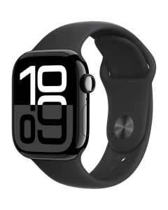 Apple Watch Series 10 42mm, GPS, Alumínio Jet Black, Pulseira Esportiva Black