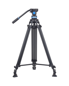 Tripé Sirui SH25 - Alumínio com Cabeça Fluida - Capacidade até 10 kg para Filmagens Pro, Altura Máx. 190cm