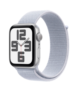 Apple Watch SE 2 40mm, GPS, Alumínio Silver, Pulseira Loop Blue Cloud