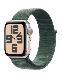 Apple Watch SE 2 40mm, GPS, Alumínio Starlight, Pulseira Loop Green