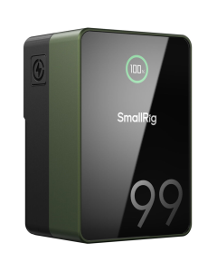 Bateria SmallRig VB99 Pro Mini V-Mount (Verde) – 99Wh, USB-C PD e Design Compacto