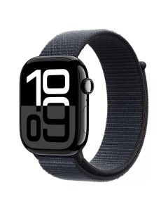 Apple Watch Series 10 42mm, GPS, Alumínio Jet Black, Pulseira Loop Black