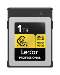 Cartão de Memória CFexpress Lexar Profissional Gold 512GB Type B 1750MB/s