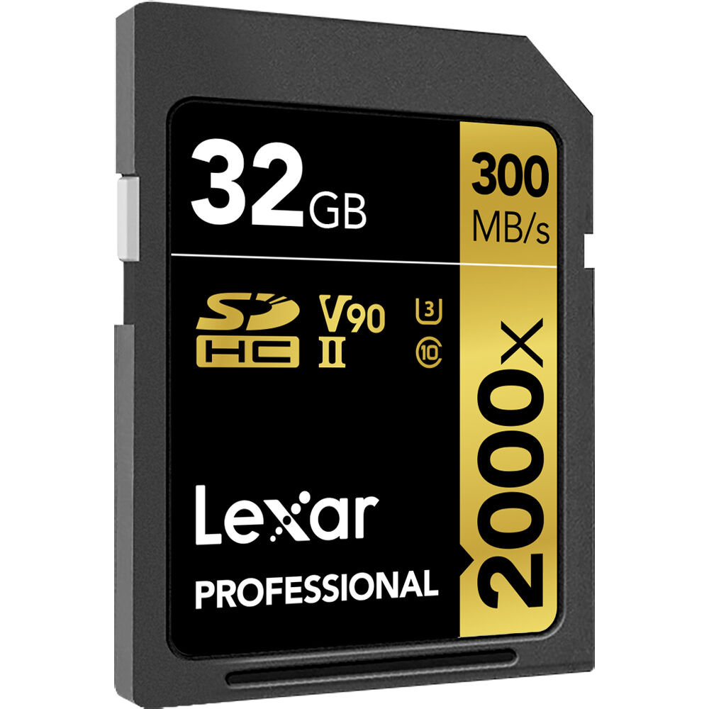 Cartão de Memória SDHC Lexar Professional Gold 32GB 2000x UHS-II 300MB/s