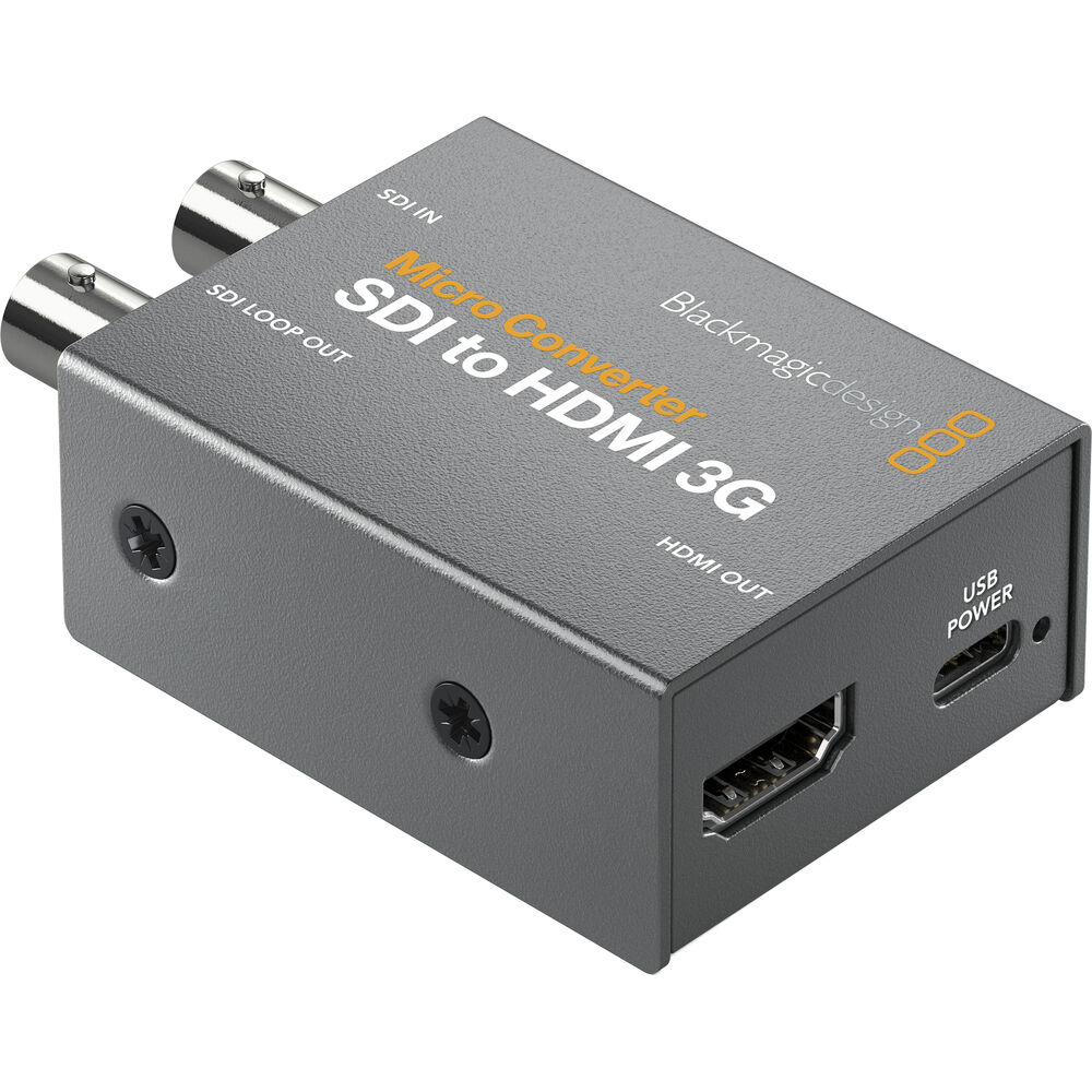 Conversor de Vídeo Blackmagic Design Micro Converter SDI para HDMI 3G C – Conversão Profissional de Sinal SDI