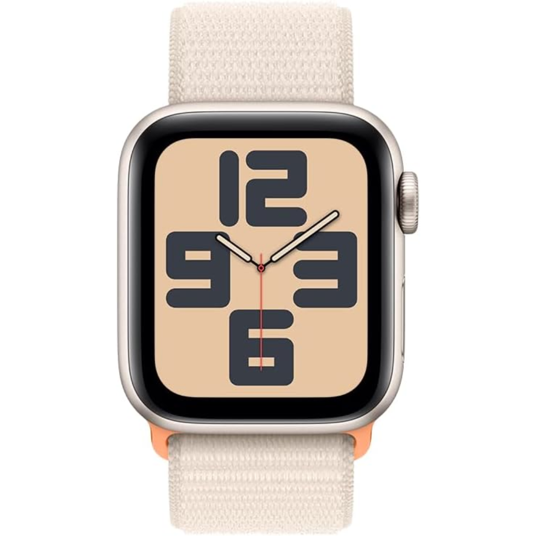 Apple Watch SE 2 44mm, GPS, Alumínio Starlight, Pulseira Loop Starlight