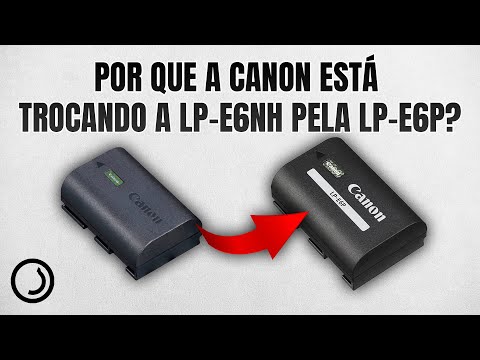 Bateria Canon LP-E6P - compatível com R5 Mark II, R5, R6 e outros modelos.