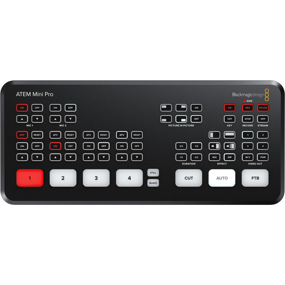 Switcher Blackmagic Design ATEM Mini Pro – Produção ao Vivo com Streaming Integrado