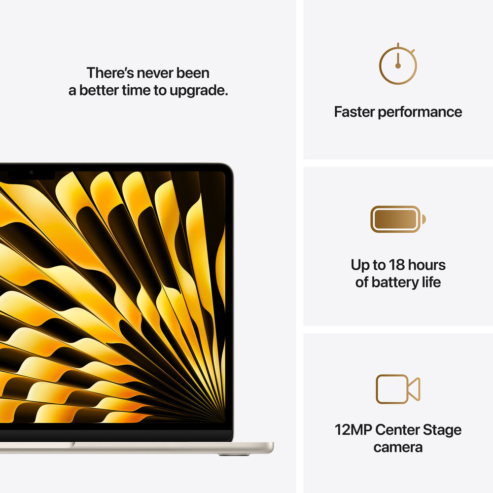 MacBook Air M4 24GB RAM 512GB SSD de 13,6" com tela Retina MC6A4 - Starlight