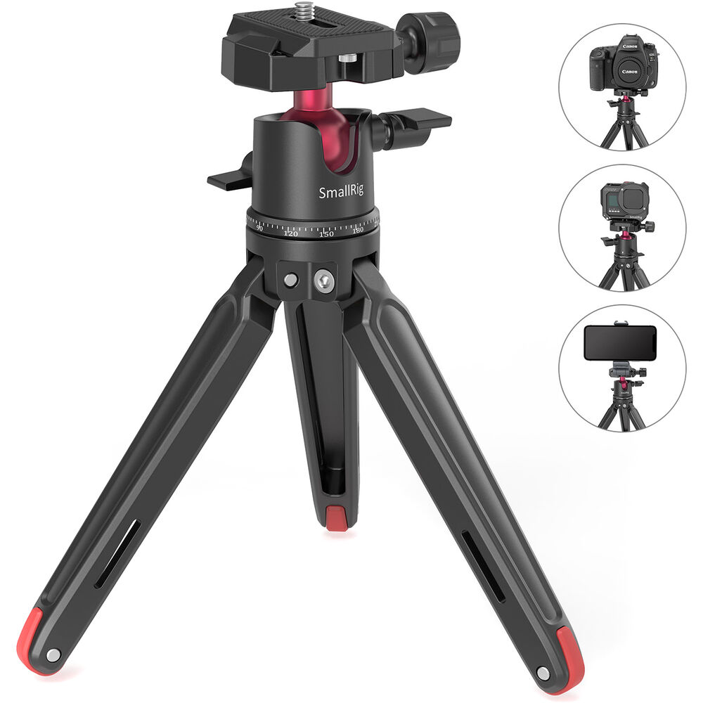 Tripé de Mesa Compacto SmallRig com Cabeça Esférica 360°
