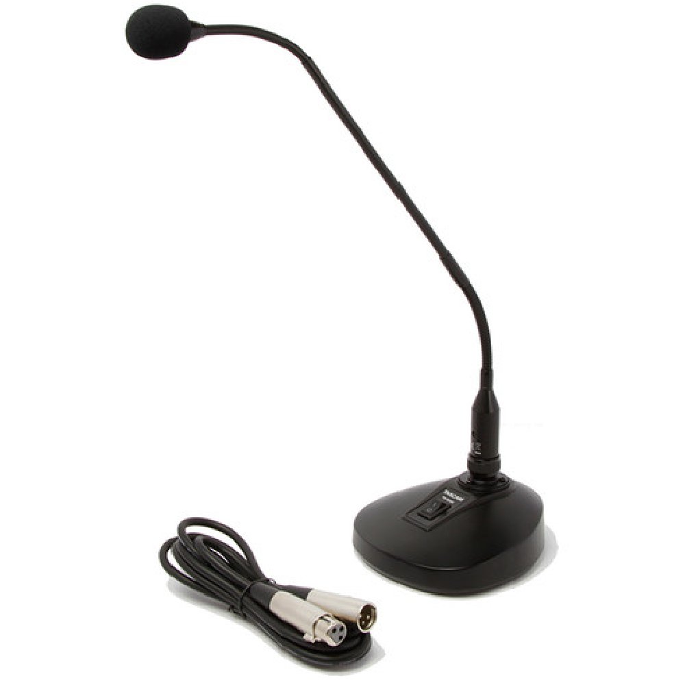 Microfone condensador de mesa Pescoço Maleável TASCAM TM-95GN