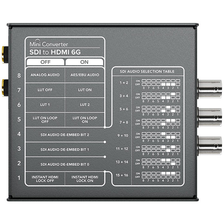 Conversor de Vídeo Blackmagic Mini Converter SDI para HDMI 6G – Conversão Profissional SDI para HDMI