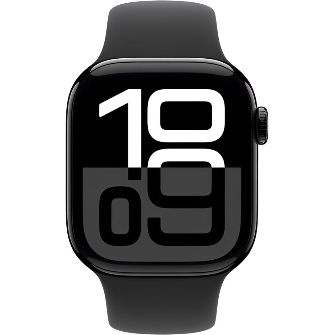 Apple Watch Series 10 46mm, GPS, Alumínio Jet Black, Pulseira Esportiva Black