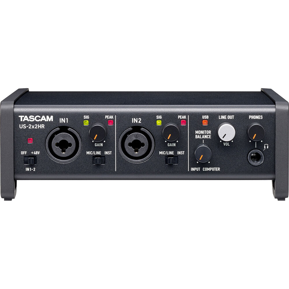 Interface de áudio/MIDI TASCAM US-2x2HR USB-C