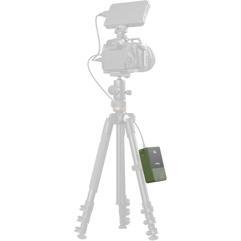 Bateria SmallRig VB50 Mini V-Mount (Verde) – 50Wh, USB-C PD 45W e Design Compacto